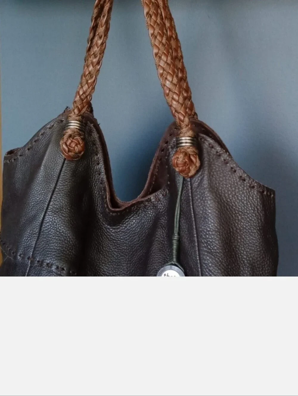The Sak Dark Brown Pebbled Leather Hobo Bag
